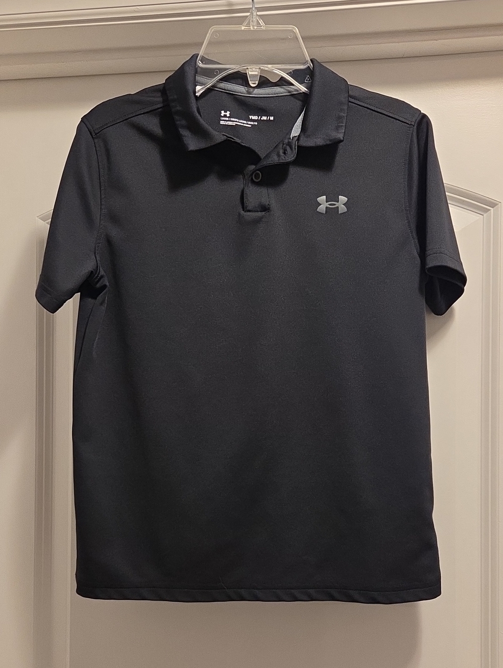 Under Armour Boy's Black Performance Polo